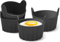 4-piece egg poacher for the airfryer - baking tray specially for the airfryer - egg poacher for the microwave - shape for poached eggs of food grade quality and baking tray for making soufflés - muffins - cupcakes - custard and pudding.