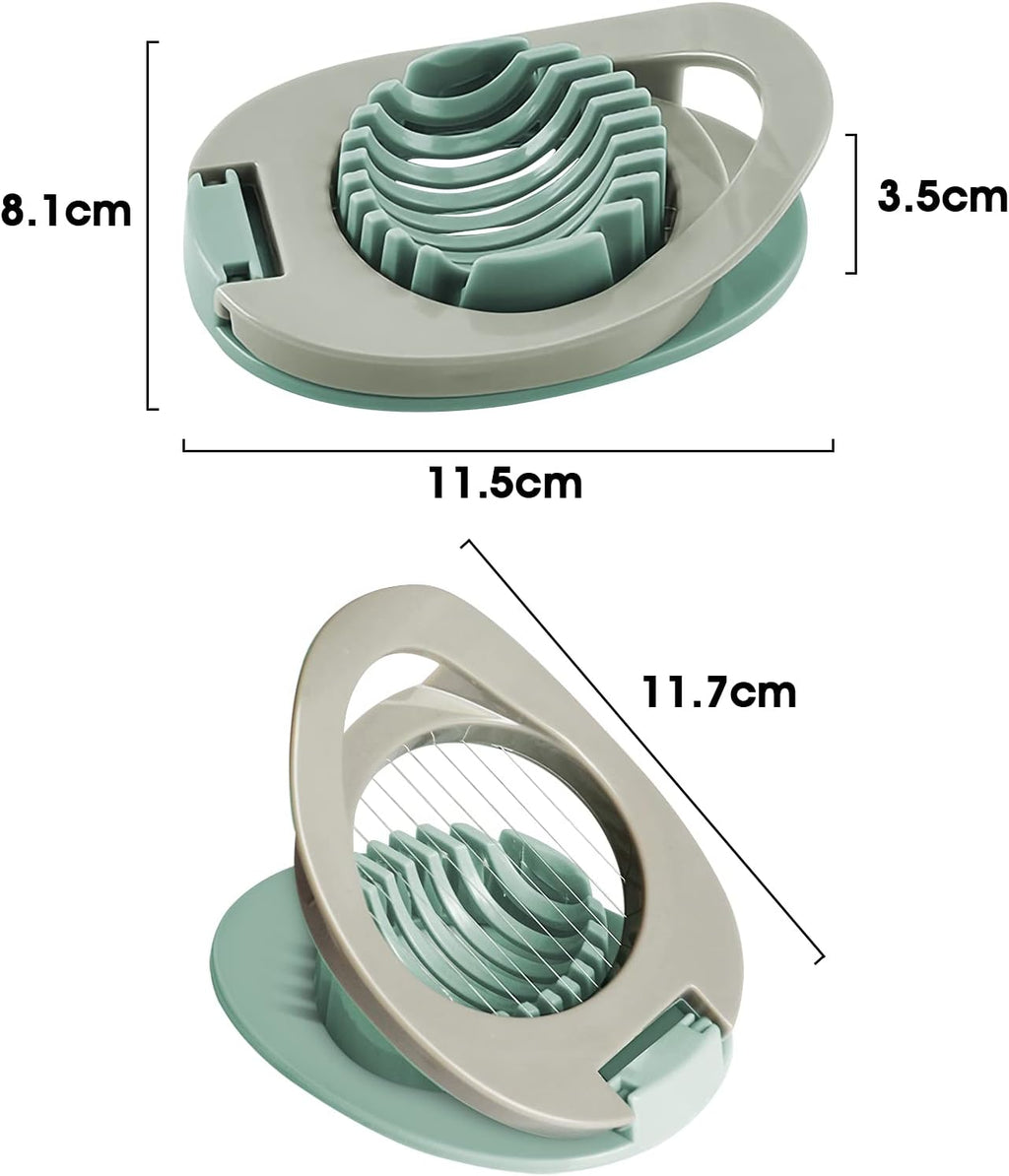 Egg slicer - Egg slicer with stainless steel wire - multi-functional egg slicer - slices boiled eggs, ham, bananas and strawberries evenly