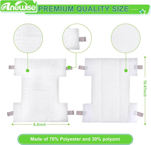 4Pack Pads or Shark Dust-Away Advanced Micro-iber Replacement Pads - Compatible with Shark Rocket Dust-Away, Rotator, Navigator Lit-Away Pro Vacuum, Ultra Light Stick Vacuum, Hv300 Series