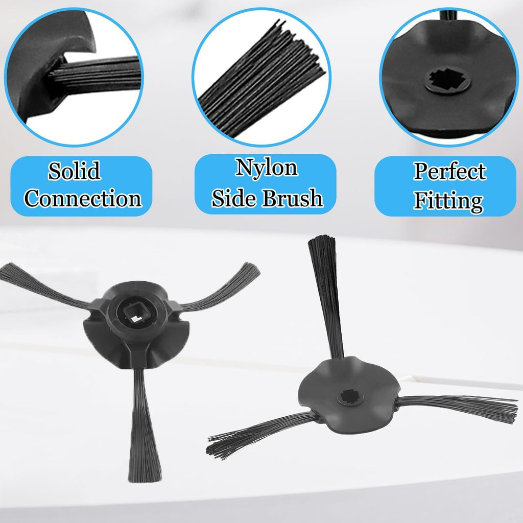 Side Brush or Shark RV2310, RV2310AE, AV2310, AV2310AE, RV2300, RV2300S, RV2320S, UR2350AE Matrix Robot Vacuum Cleaner Replacement Parts - 6 Pack