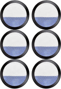 6 Pack Replacement ilters or Eureka RapidClean Pro Cordless Stick Vacuum Cleaner NEC180 NEC185 NEC186 NEC190