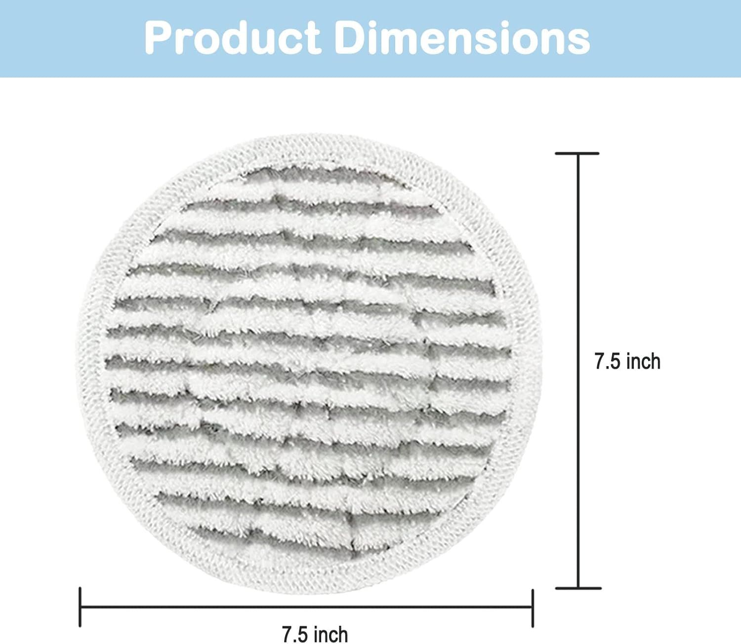 10 Pack S7001 Pads Replacement Steam Mop Pads or Shark S7001 S8201 S7000AMZ S8001 S7000 S7001TGT S7201 S7005 S7020 Series Steam Mop Pads Steam & Scrub All-in-One Scrubbing Mop Pads Part #: XKITP7000
