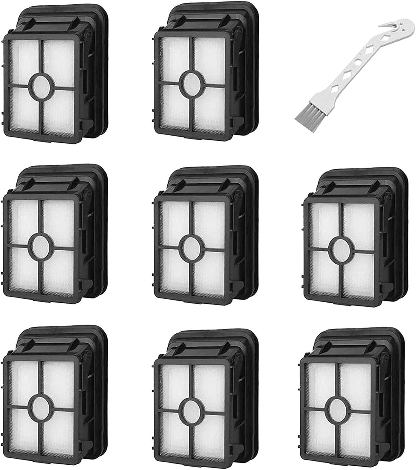 8 Pack 1866 Replacement filters Compatible with Bissell Crosswave 1785 2306 2551 & 2554 CrossWave Cordless Max All in One Wet-Dry Vacuum Cleaner, Compare to Part # 1608684