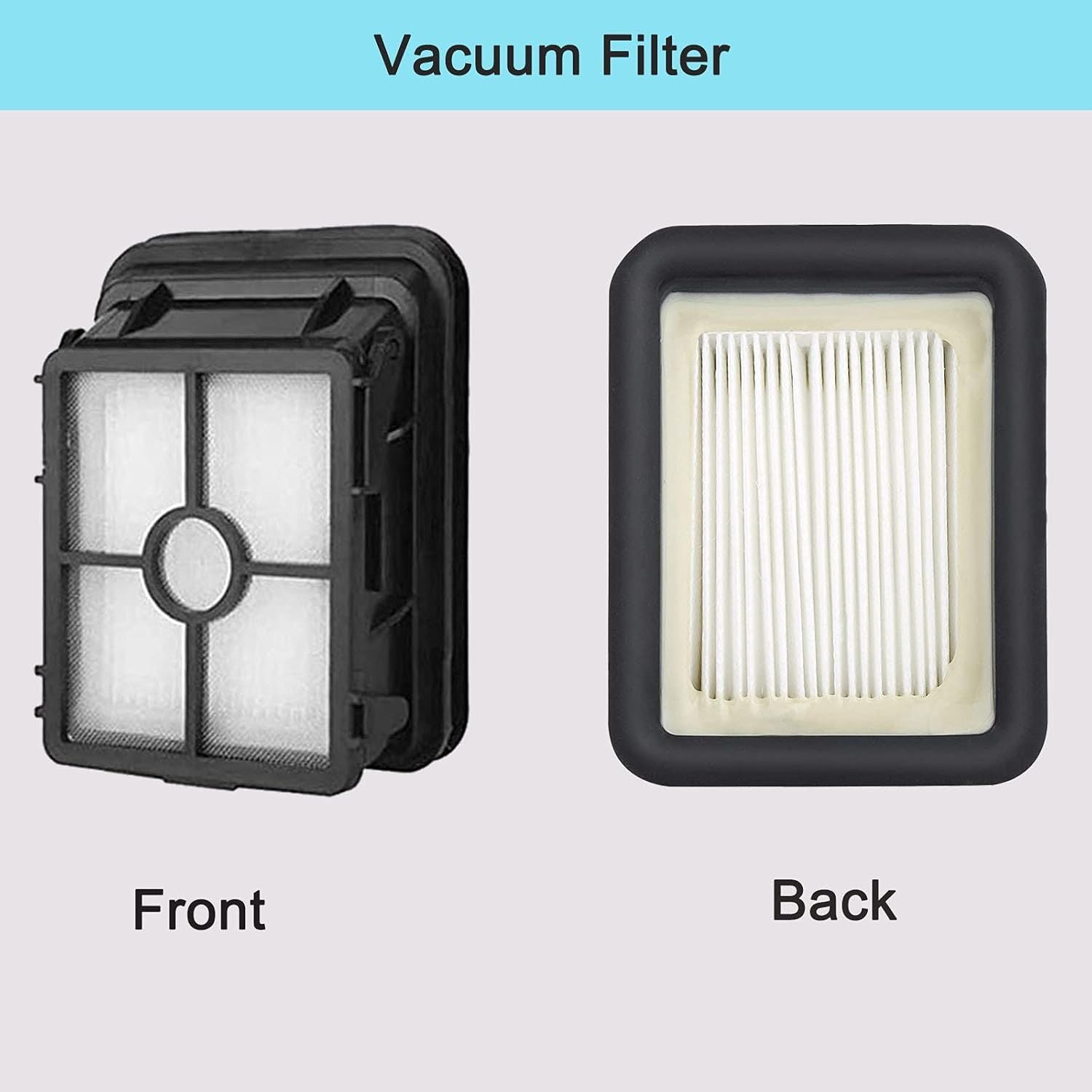 8 Pack 1866 Replacement filters Compatible with Bissell Crosswave 1785 2306 2551 & 2554 CrossWave Cordless Max All in One Wet-Dry Vacuum Cleaner, Compare to Part # 1608684
