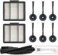 10 Pack Replacement ilter Side Brush or Shark ION Robot Vacuum R85 RV850 S86 S87 S88 R71 R72 R75 RV761 RV771 RV871 AV751 AV752 AV753
