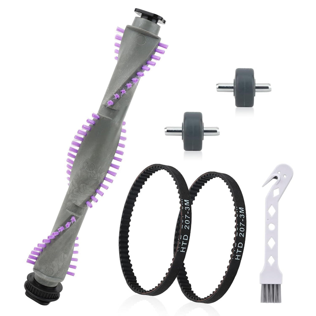 Roller Brush Replacement or Shark Navigator Lit Away NV350,NV352,NV353,NV360,NV356E,NV42,NV80,UV420,NV70,NV41,NV71,NV90,NV22 Series Upright Vacuum，1 Roller Brush + 2 Belts + 2 Wheels