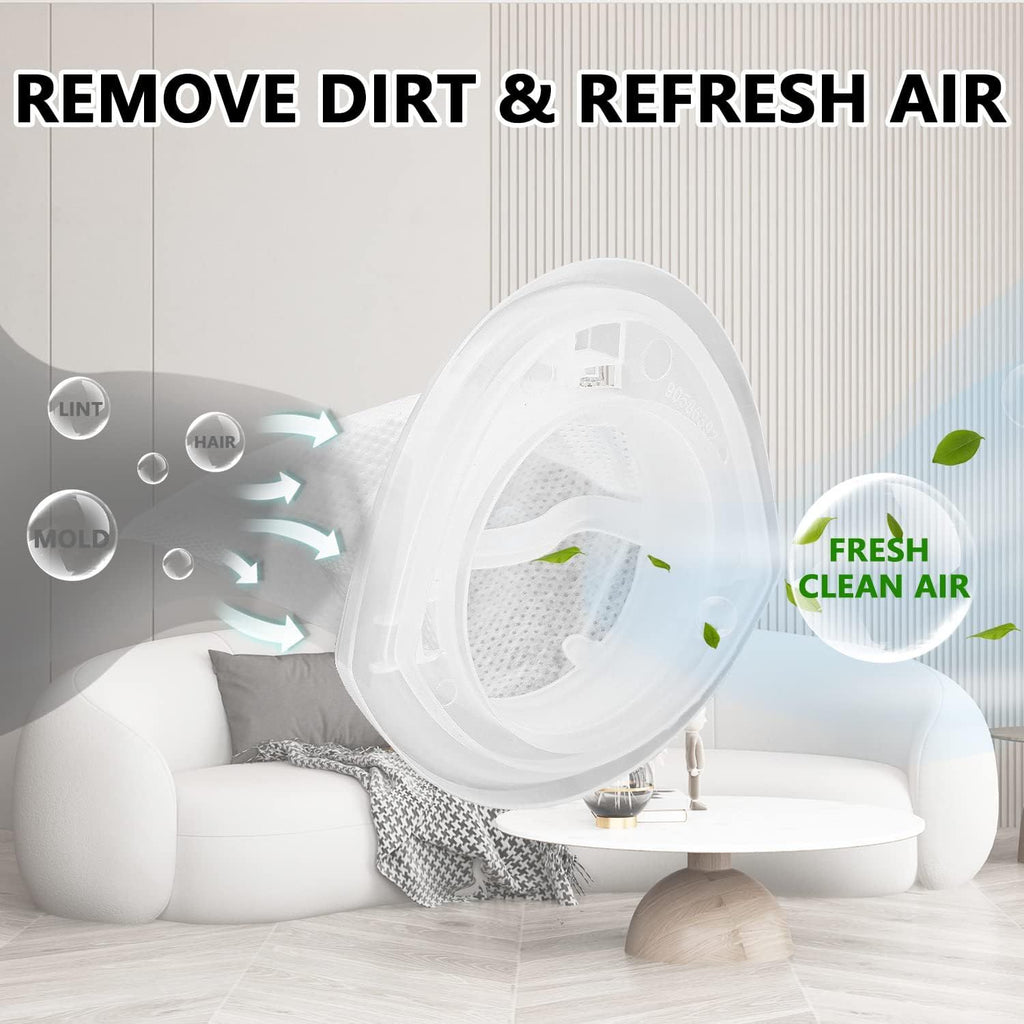 EV100 ilter Replacement Compatible with Black & Decker Hand Vacuum HNV220B HNV115J HNV215B HNV115B 90590689 Series Cleaners, 6 Pack