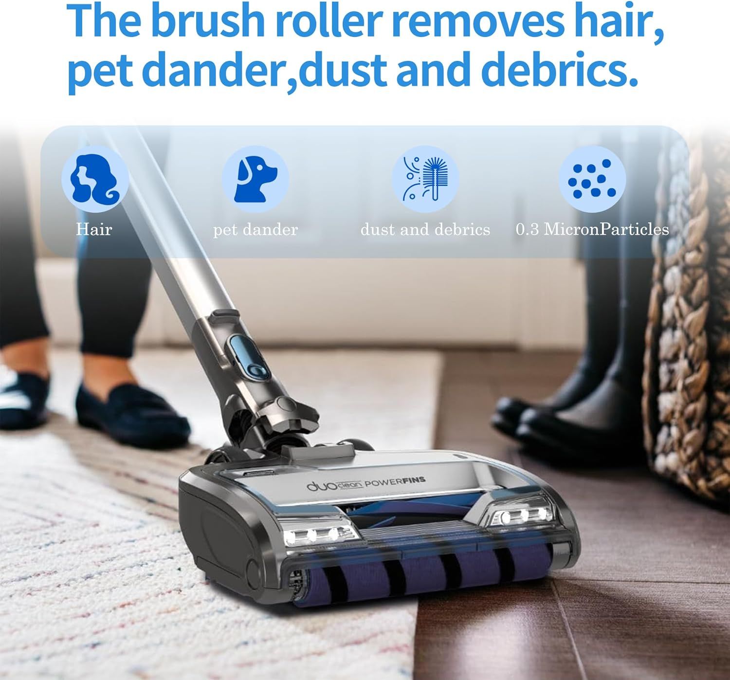 Sot Brushroll Replacement Parts Acessories or Shark Vertex DuoClean Powerin Upright Vacuum AZ2002 AZ2000 AZ2000W AZ2001AMZ AZ1501 LA455 LA502 Accessories, Part # 1483C2000