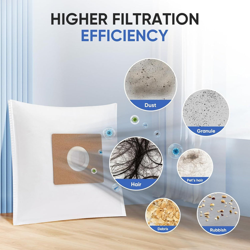 20 Pack NEN170 vacuum bags or Eureka vacuum cleaner,Specialized Compatible with NEN170 bagged canister vacuum cleaner