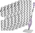 6 Pack S3501 S3601 Steam Mop Replacement Pads or Shark S3501 S3601 S3550 S3801 S3901 S3601D S3801CO S3901D S3455K S2902 SE450 Steam and Scrub Pocket Mop Steamer Pads Washable