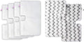 4 Pack + 2 Pack Replacement Microiber Mop Pad or Shark Steam Pocket Mops S3500 Series S3501 S3601 S3550 S3901 S3801 SE450 S3801CO S3601D (4 sot mop pad+2 scrubby mop pad)