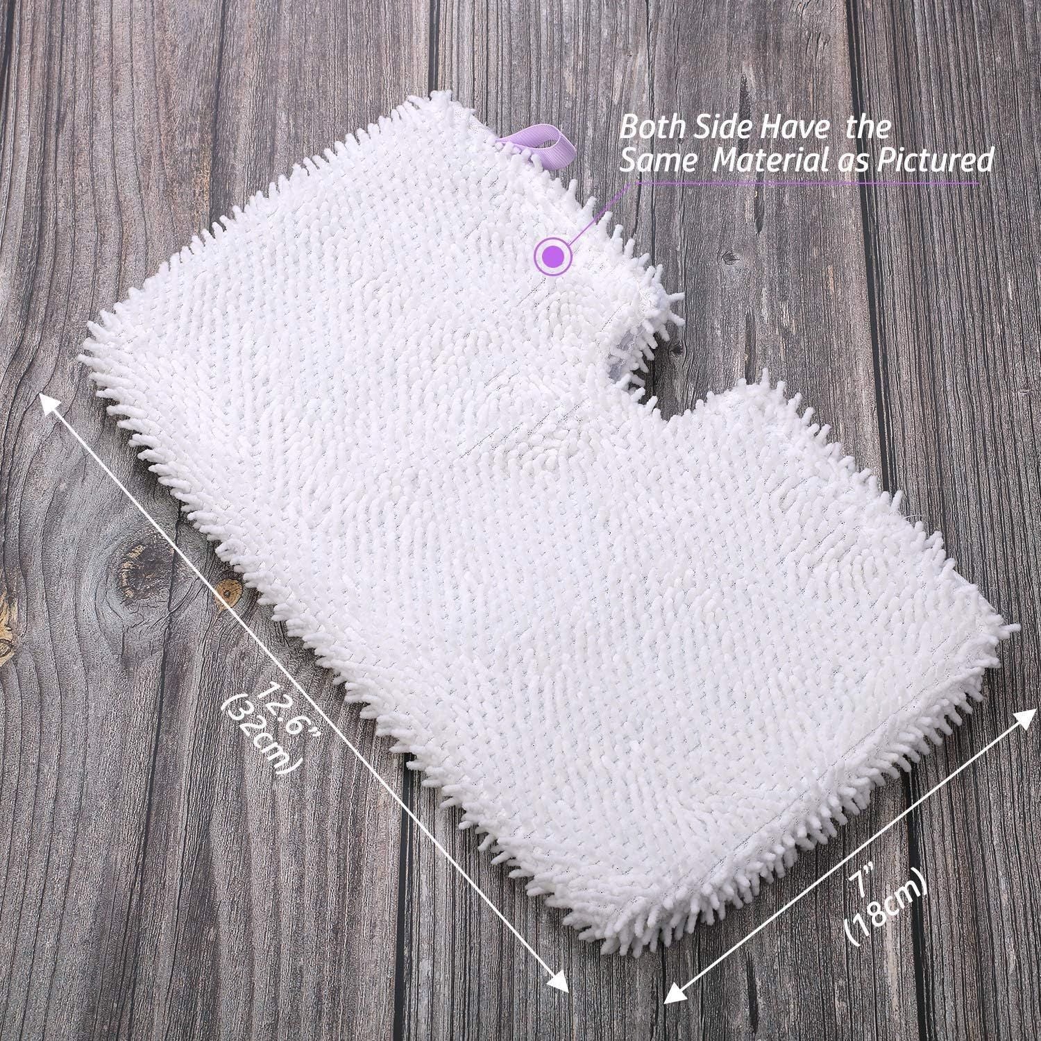 4 Pack + 2 Pack Replacement Microiber Mop Pad or Shark Steam Pocket Mops S3500 Series S3501 S3601 S3550 S3901 S3801 SE450 S3801CO S3601D (4 sot mop pad+2 scrubby mop pad)