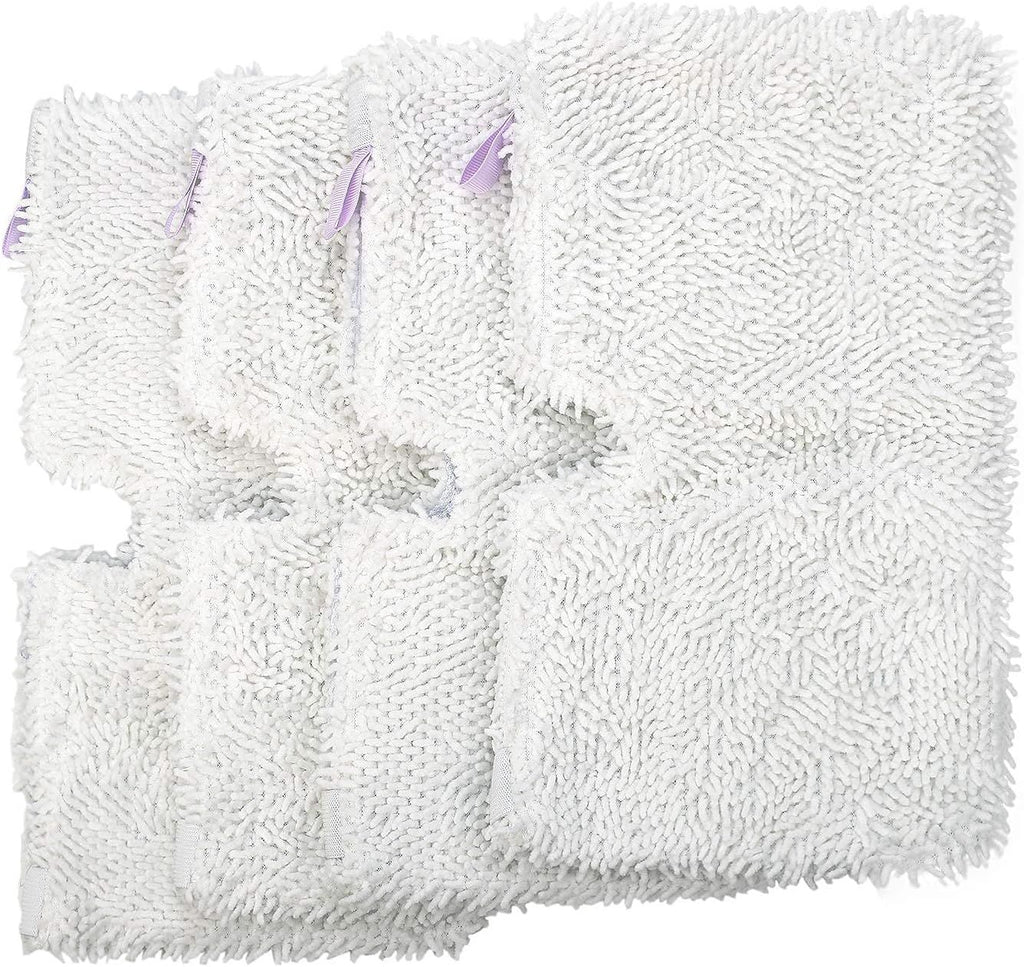 4 Pack + 2 Pack Replacement Microiber Mop Pad or Shark Steam Pocket Mops S3500 Series S3501 S3601 S3550 S3901 S3801 SE450 S3801CO S3601D (4 sot mop pad+2 scrubby mop pad)