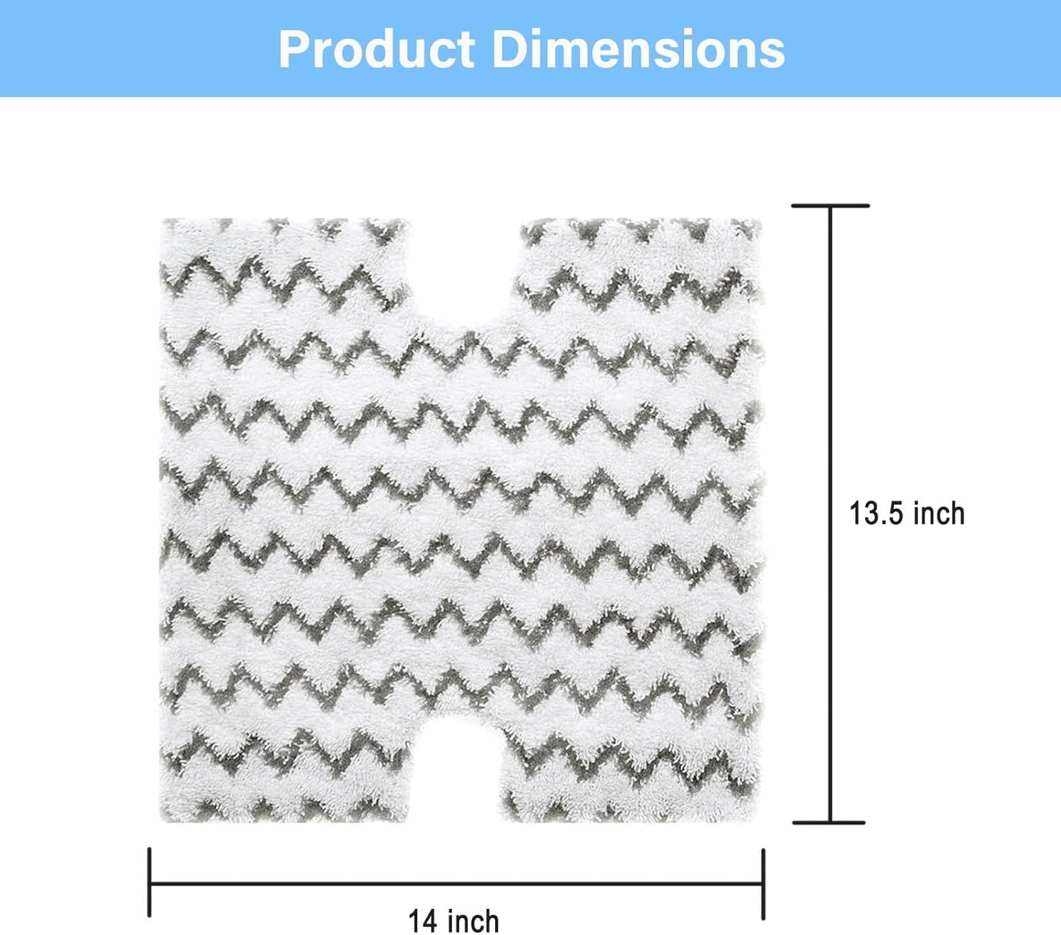 S3973D Steam Mop Replacement Pads or Shark Lit-Away Pro & Genius Steam Pocket Mop S3973 S3973D S5003D S3973WM S5001 S5002Q S5003A S5004 S5004W S6001W S6001WM S6002 S6002C,Part # P184WQ, 8 Pack