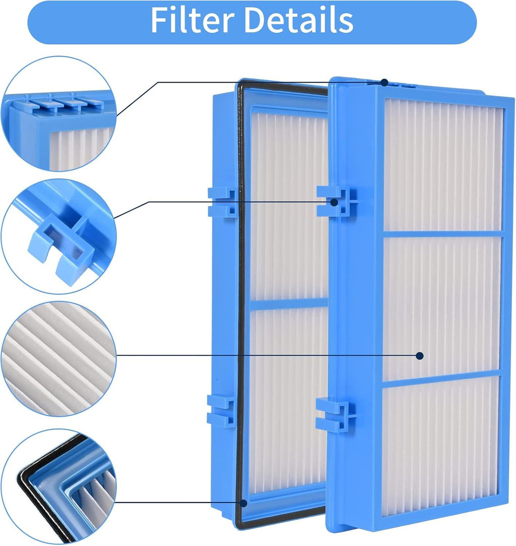 8 Pack Replacement ilters Compatible or Holme-s AER1 Air Puriier Total Air Clean 2 HEPA Air ilters 6 Carbon Booster ilters Replacement ilter or HAP30AT,HAP242 NUC