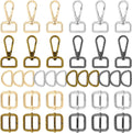Purse Hardware Heavy Duty Swivel Snap Hooks D Rings and Slide Buckles for Bag Making Handbag Craft