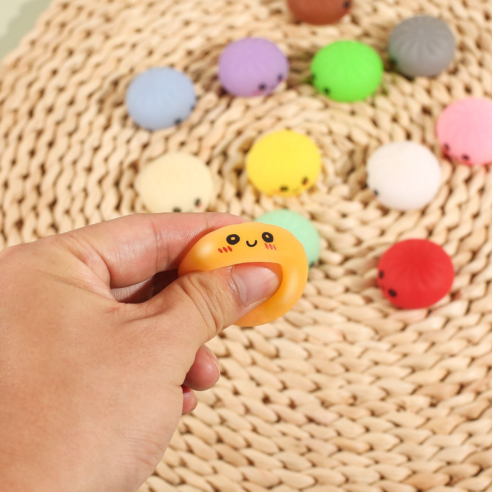 Fidget Squishy Stress Relief Toy - Mystery Dumpling Squishy Calendar Blind Box - Adult Decompression Squeeze Toy - GJ856