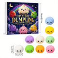 Fidget Squishy Stress Relief Toy 9-Grid Blind Box - Mystery Dumpling Squishy Calendar - Adult Decompression Squeeze Toy - GJ862-004