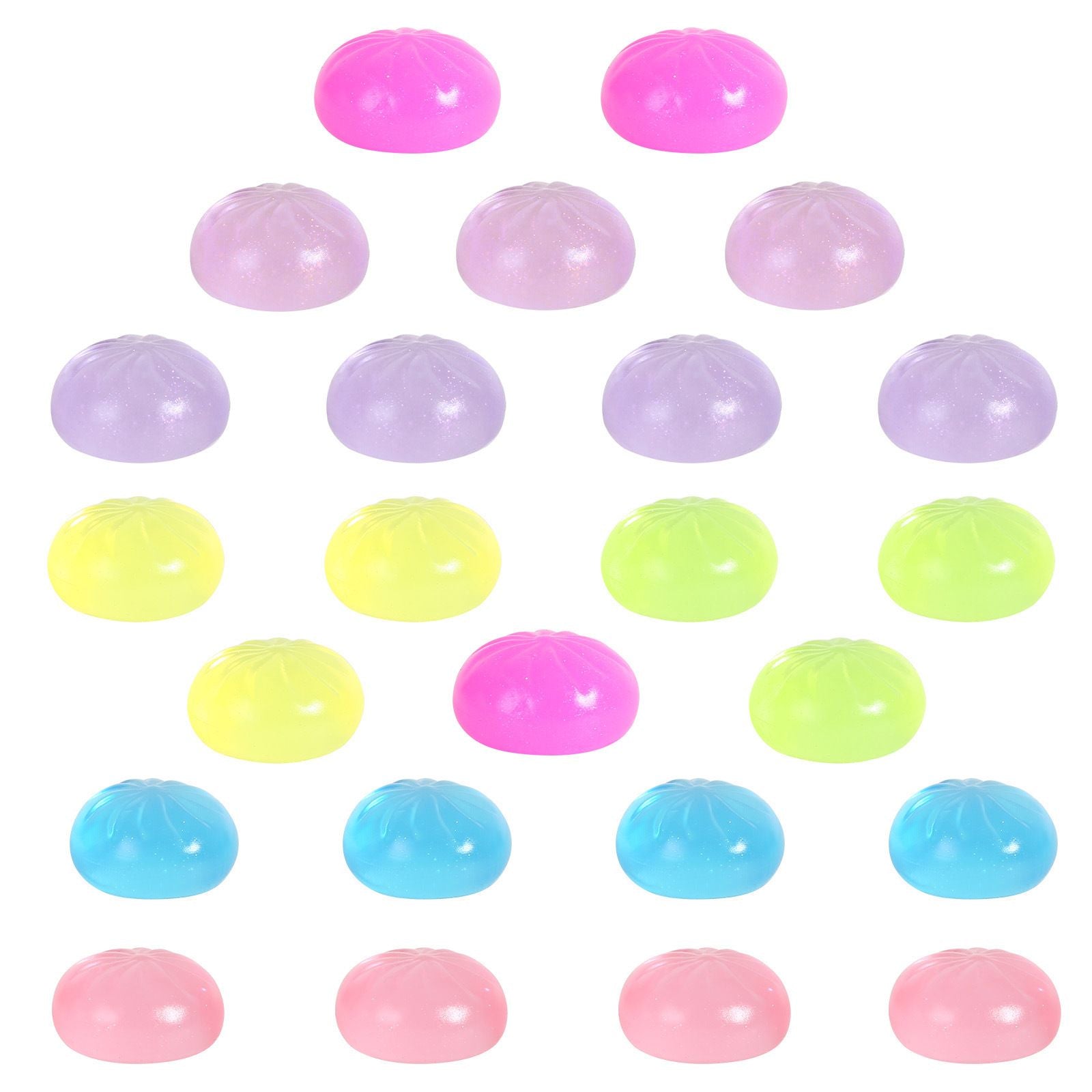 Adult Squishy Stress Relief Toy 24-Day Countdown Surprise Set - Mystery Dumpling Squeeze Calendar Gift Box - Decompression Toy - GJ876-007