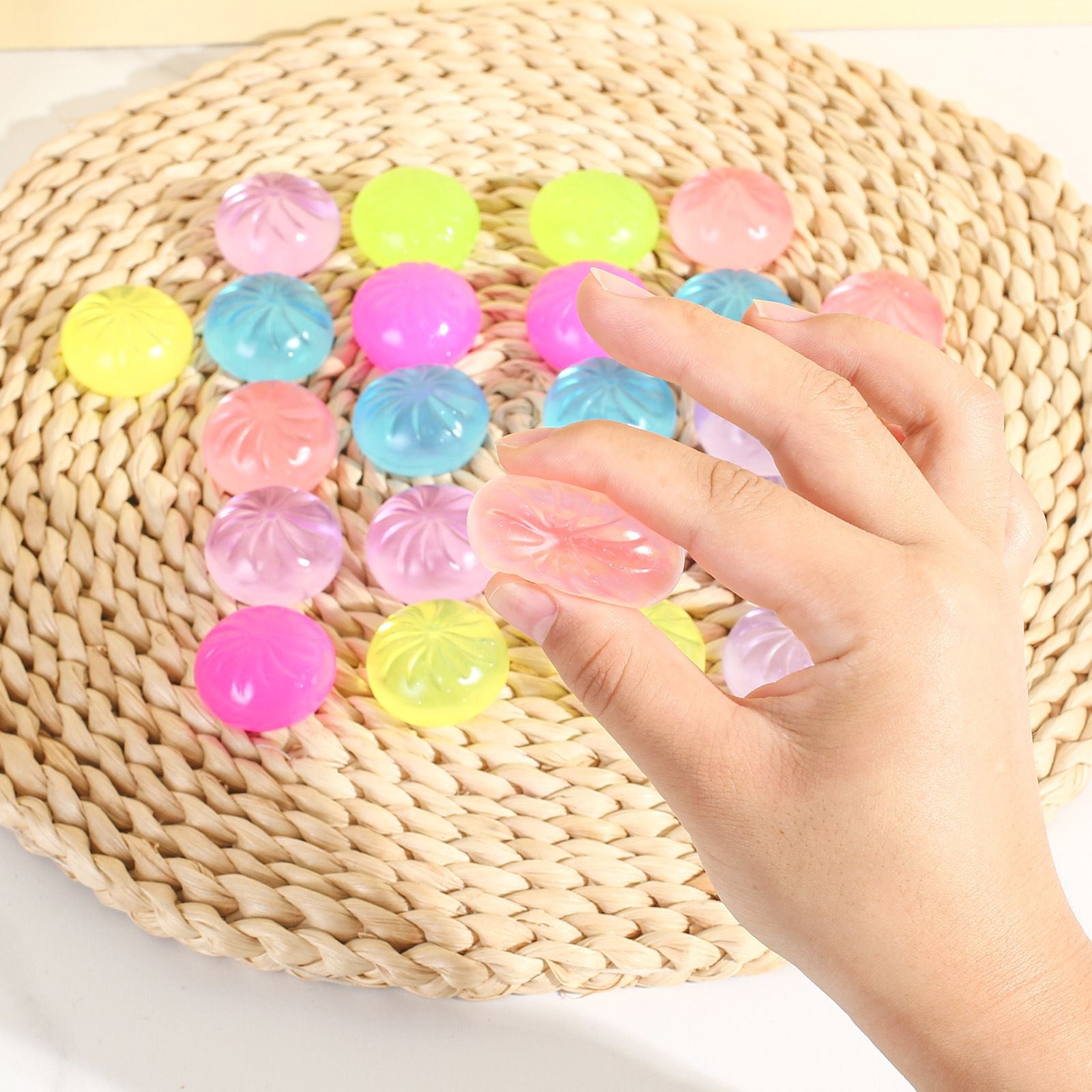 Adult Squishy Stress Relief Toy 24-Day Countdown Surprise Set - Mystery Dumpling Squeeze Calendar Gift Box - Decompression Toy - GJ876-012