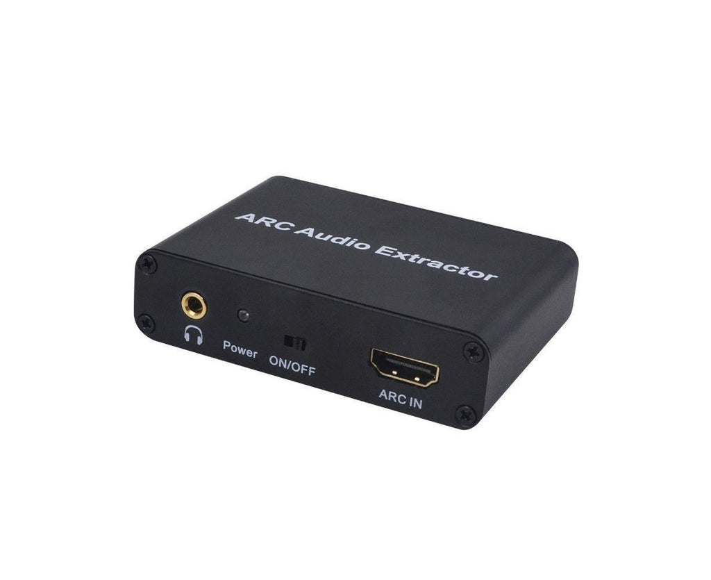 ARC to Audio Adapter Extractor HDMI-compatible Optical Fiber Coaxial 3.5mm Output Converter Black