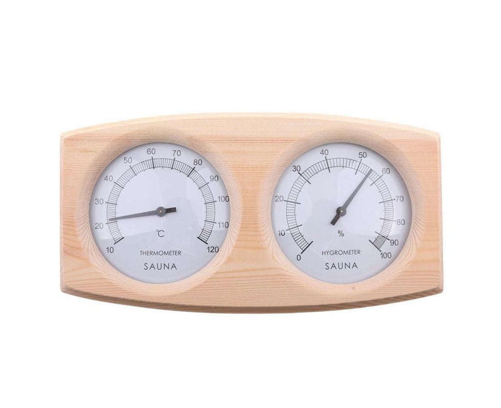 2 in 1 Sauna Room Wooden Thermometer Hygrometer Steam Temperature Humidity Meter