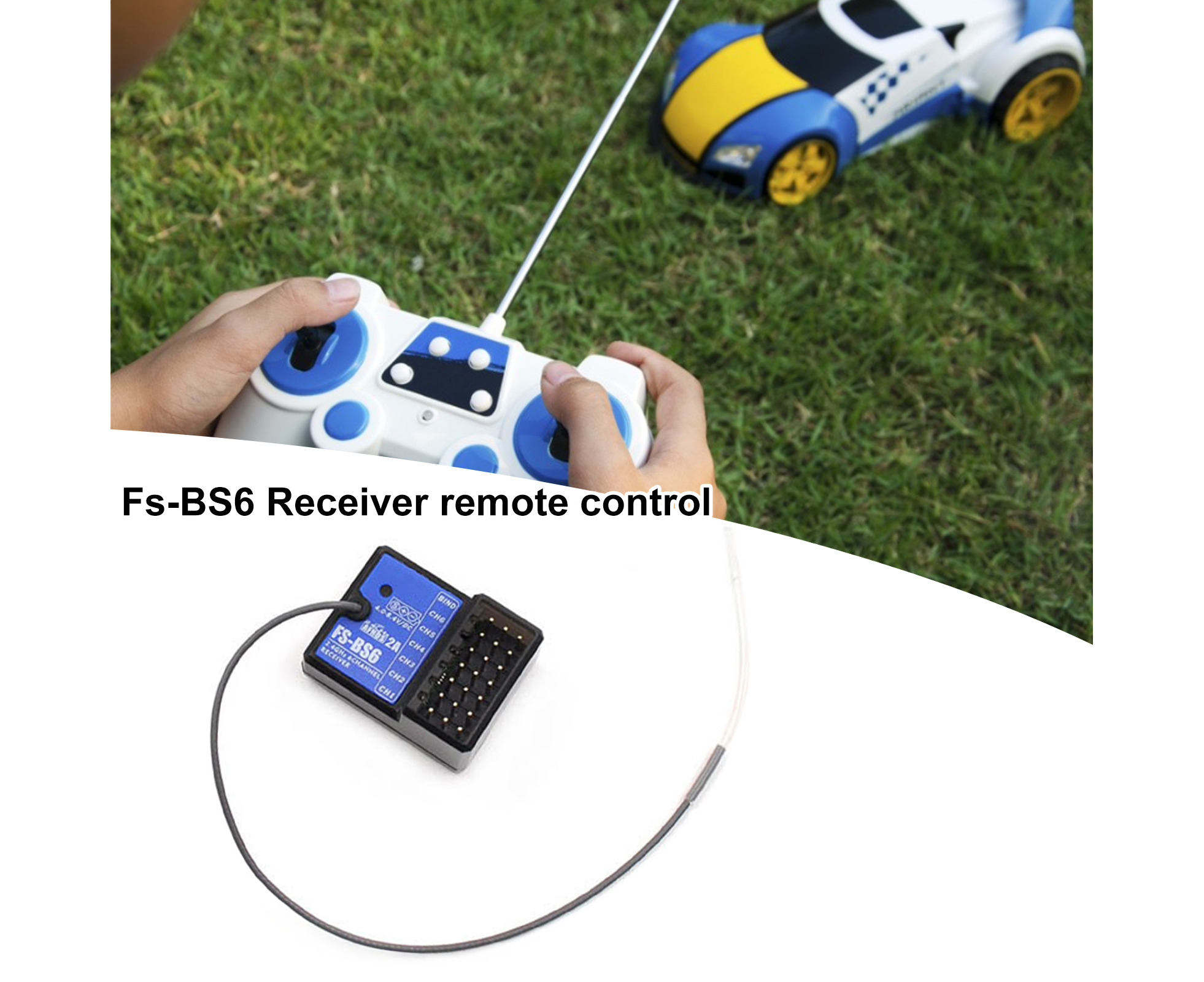 RC Receiver Durable Practical Useful secure Sturdy Portable Plastic RC Car Boat 2.4GHz 6 Channel Receiver