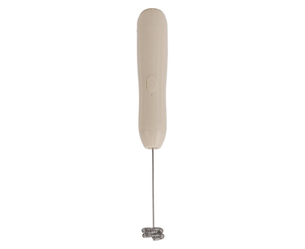 Khaki Rechargeable Milk Frother, Coffee Mixer for Lattes & Hot Chocolate