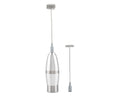 Stainless Steel Handheld Electric Milk Frother, Portable Frother for Cappuccino & Frappe