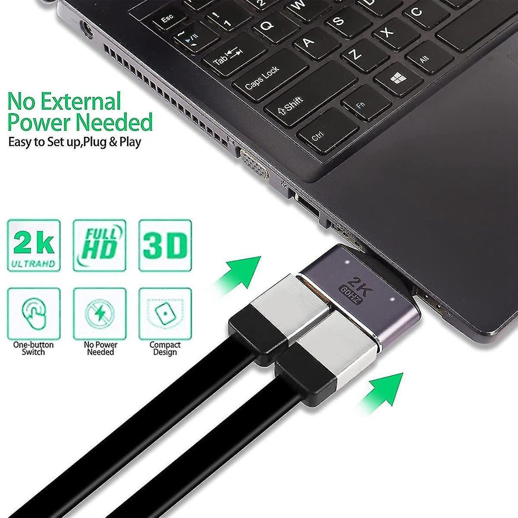 1 In 2 Out HDMI Splitter Adapter 60Hz