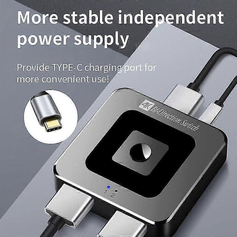 8K 60Hz / 4K 120Hz HDMI Switch 2.1 Bi-Directional 2 In 1 Out for PS4/5 TV Box