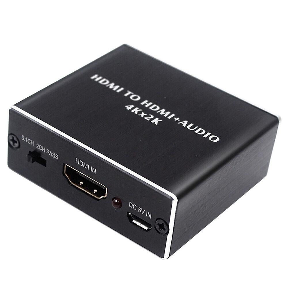 4K HDMI Audio Extractor Converter to HDMI + Optical SPDIF + 3.5mm