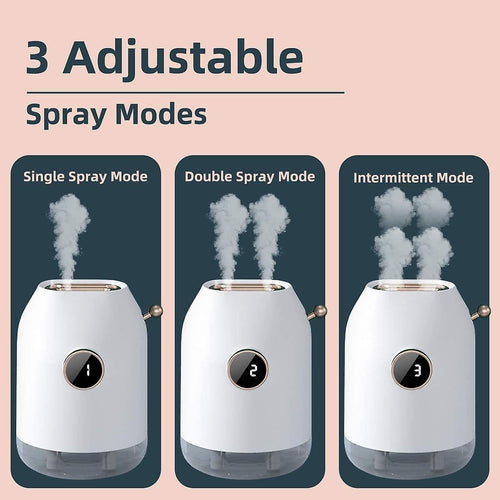 500ml Cool Mist Humidifier for Bedroom Plants, Desktop Mini Air Humidifier