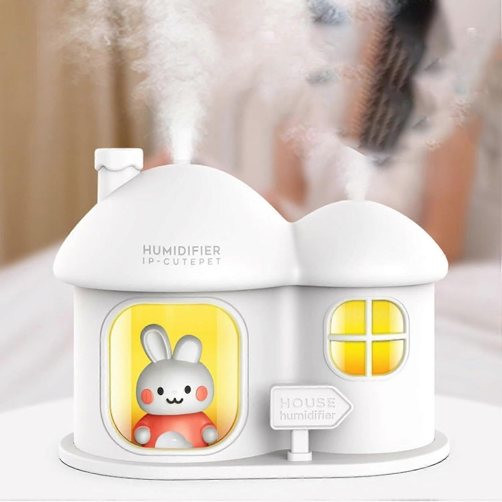 300ml Small Air Humidifier with Color Light, Quiet Mini Humidifier for Home