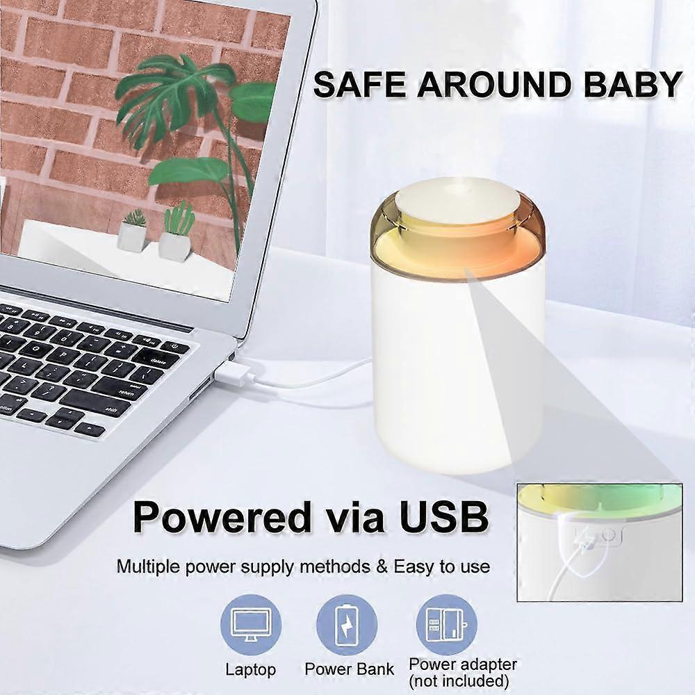 Cool Mist Air Humidifier with Night Light, Portable USB Humidifier