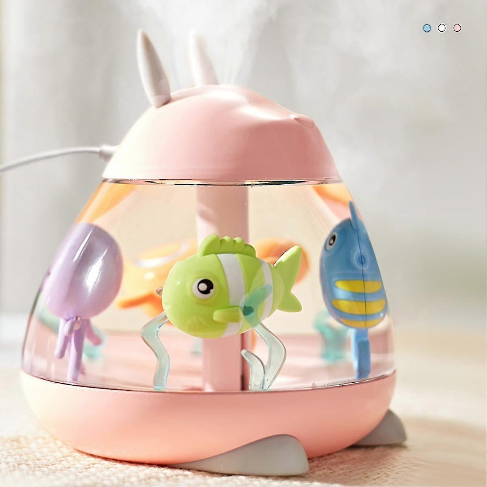Portable USB Desk Humidifier, Silent Mini Mist Maker for Home, Travel, Office