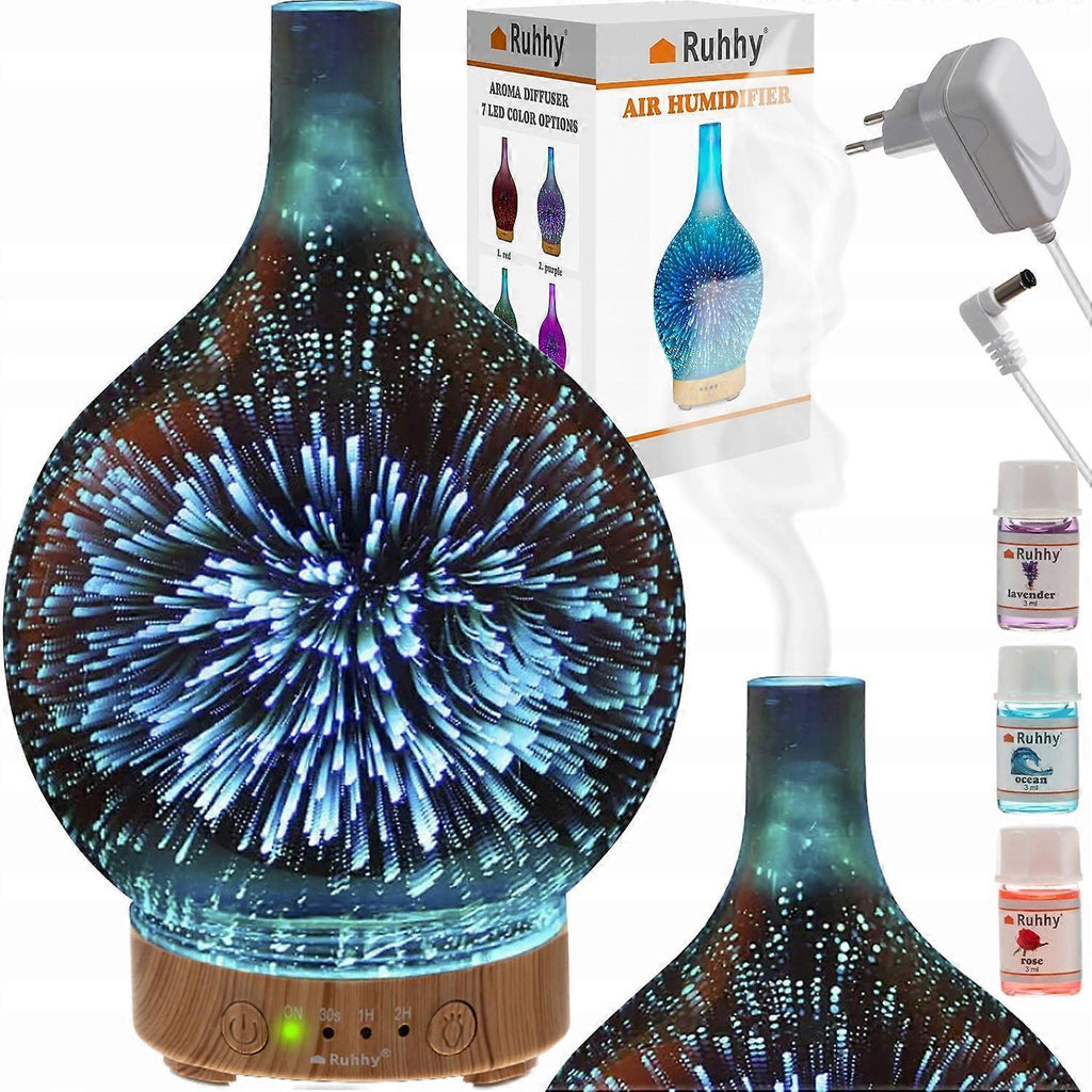 Air Humidifier with Aromatherapy Function and Soft Lamp Light