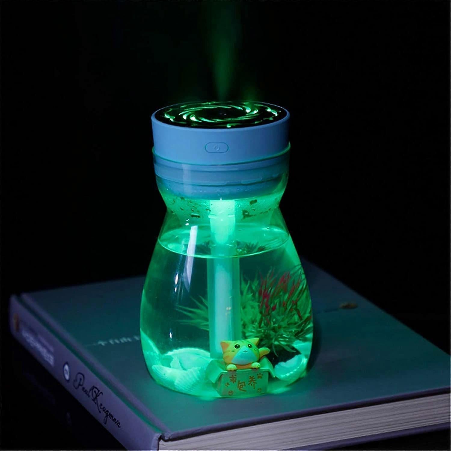 Micro Landscape Mini Humidifier, Cute USB Air Humidifier for Car & Personal Use
