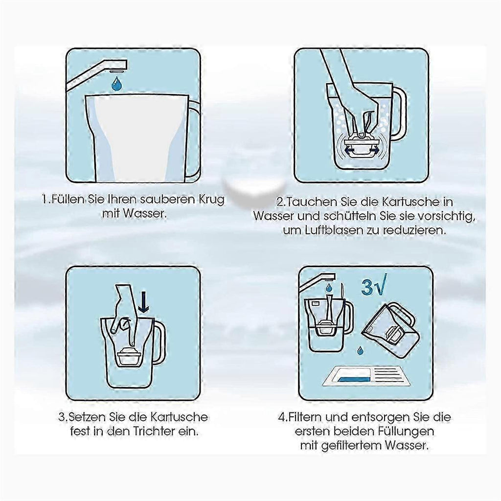 3pcs Maxtra Compatible Water Filter Cartridges for Pitchers