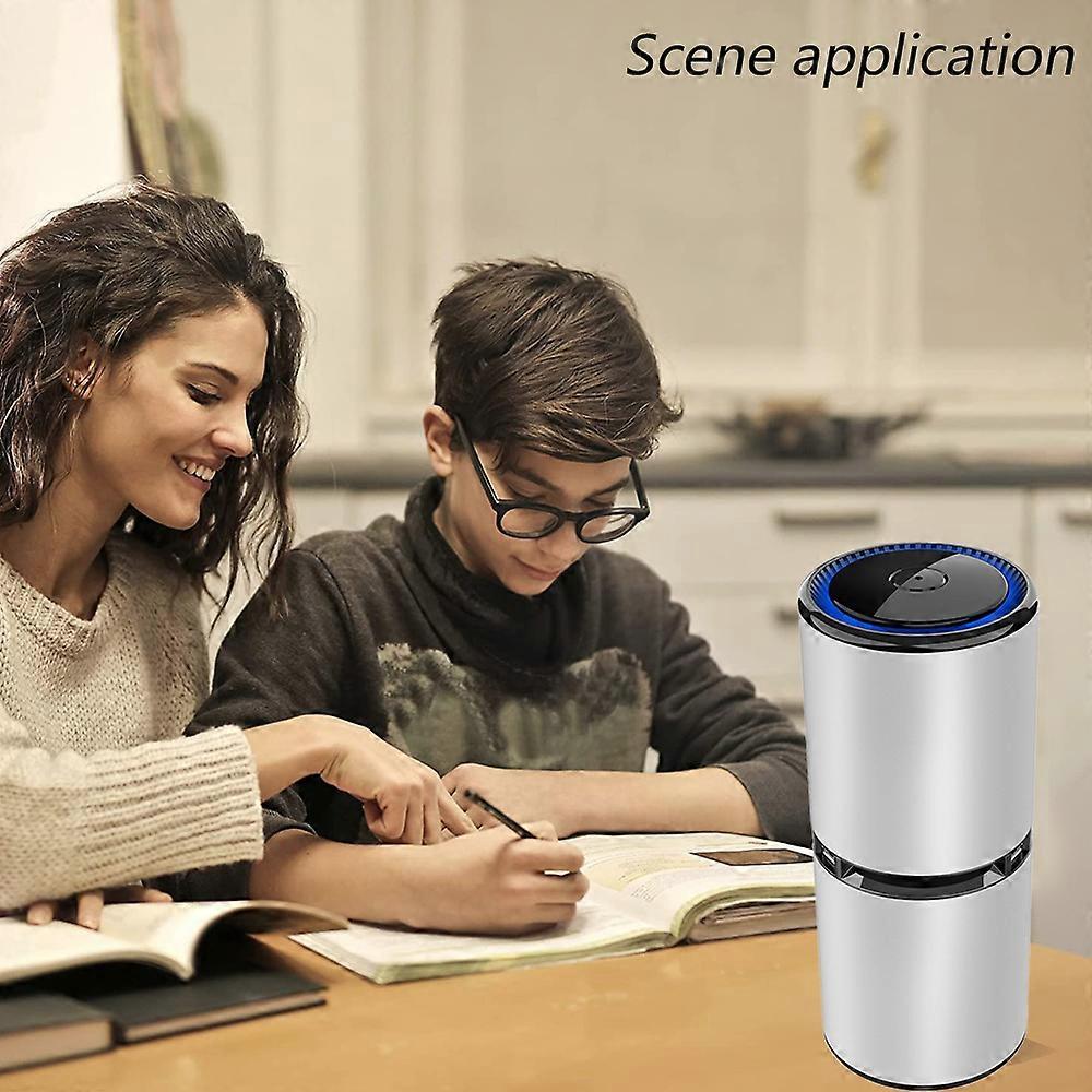 Portable Air Purifier Car Bedroom Home Compact Filter Air Cleaner Quiet