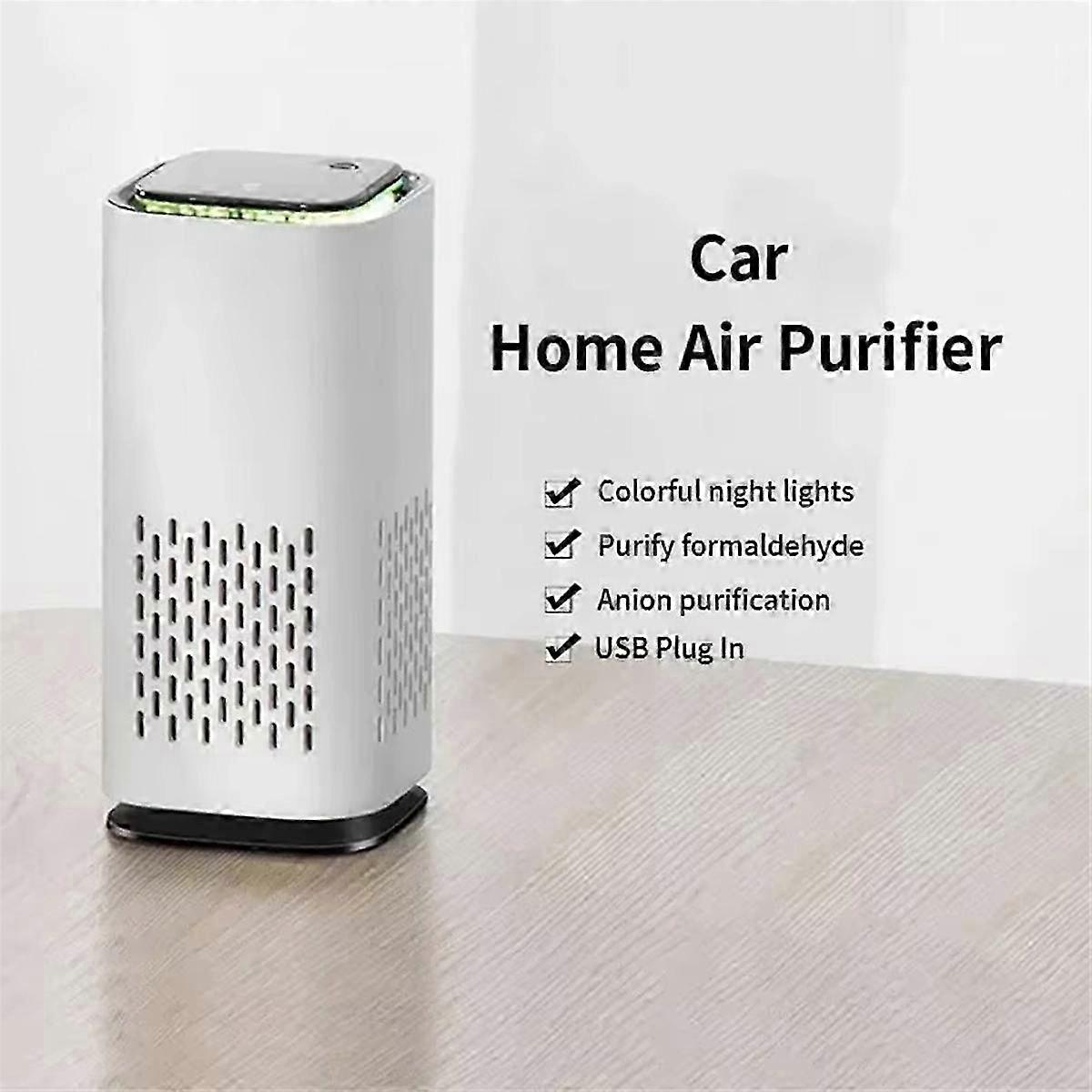 Car Air Purifier Negative Ion Ioniser Odour Smoke Remover Vehicle Home