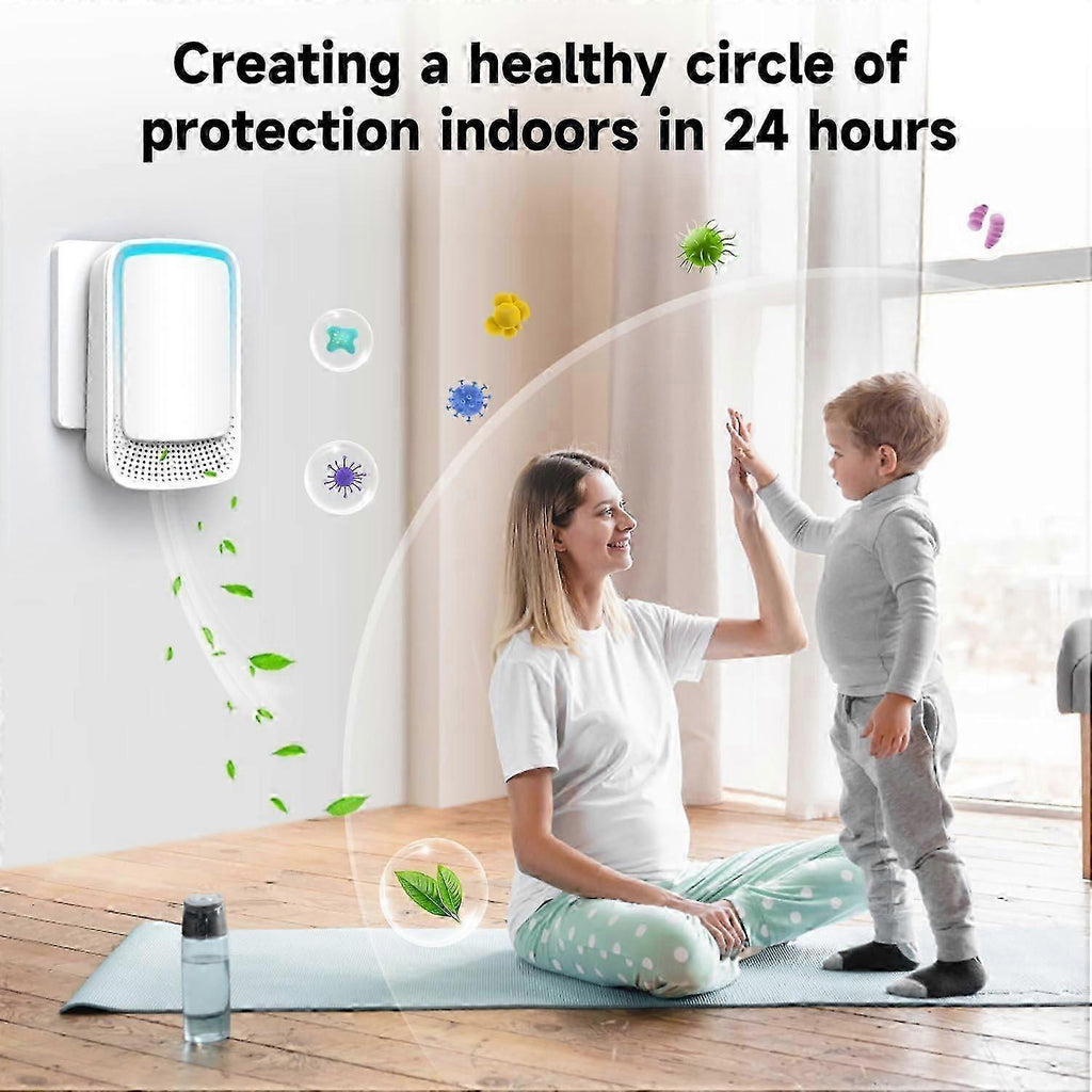 Plug In Negative Ion Air Purifier Bedroom Home Odour Smoke Remover Mini