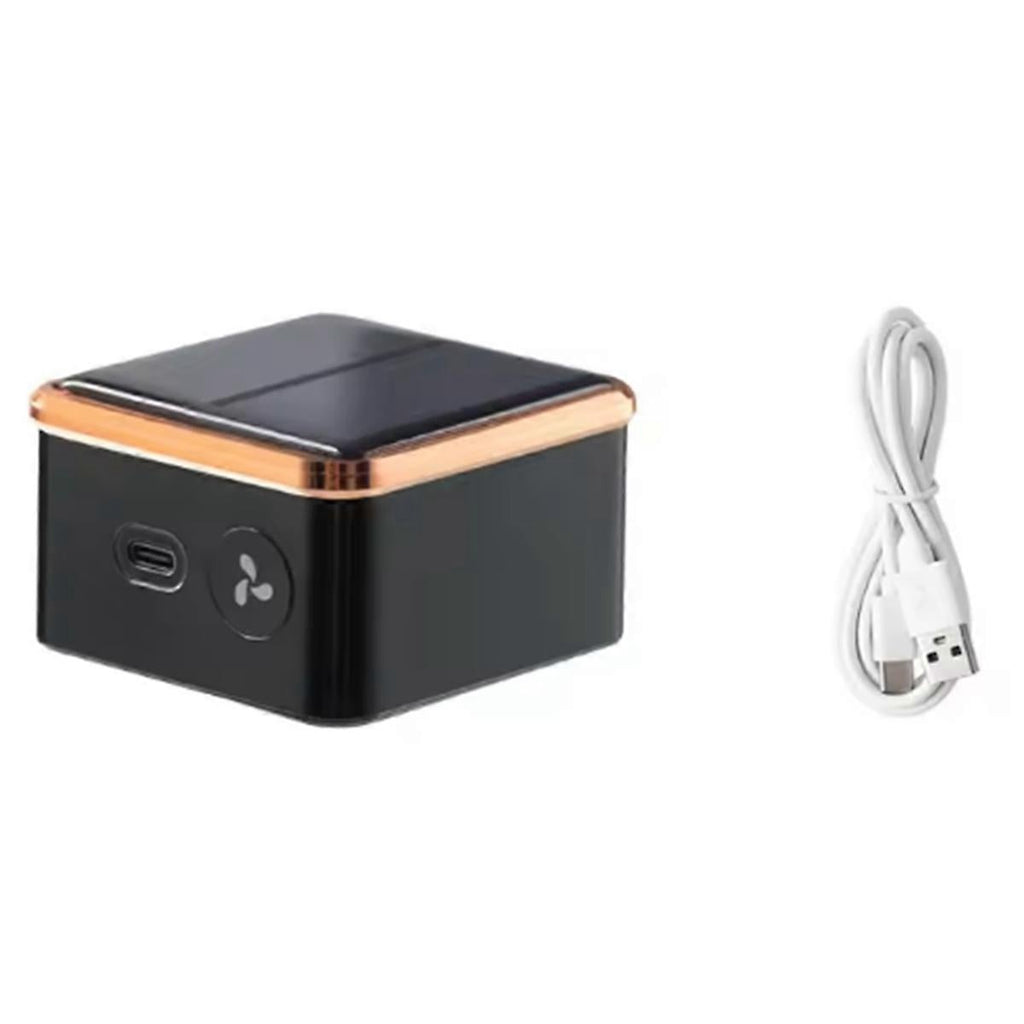 Solar Car Air Purifier USB Ioniser Oxygen Bar Odour Remover Compact