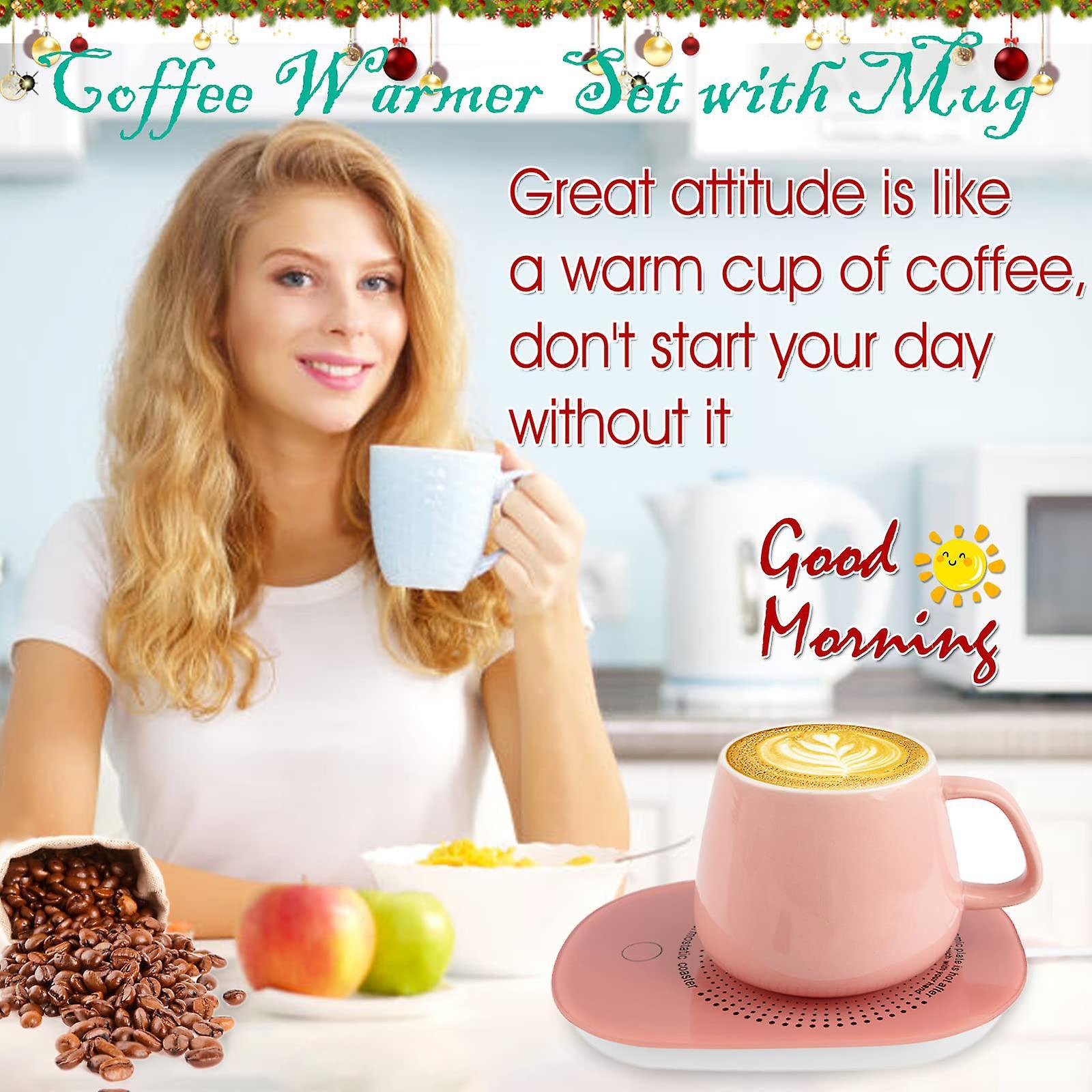 Coffee Mug Warmer with Mug & Auto Shut Off, Desk Gift Box Set