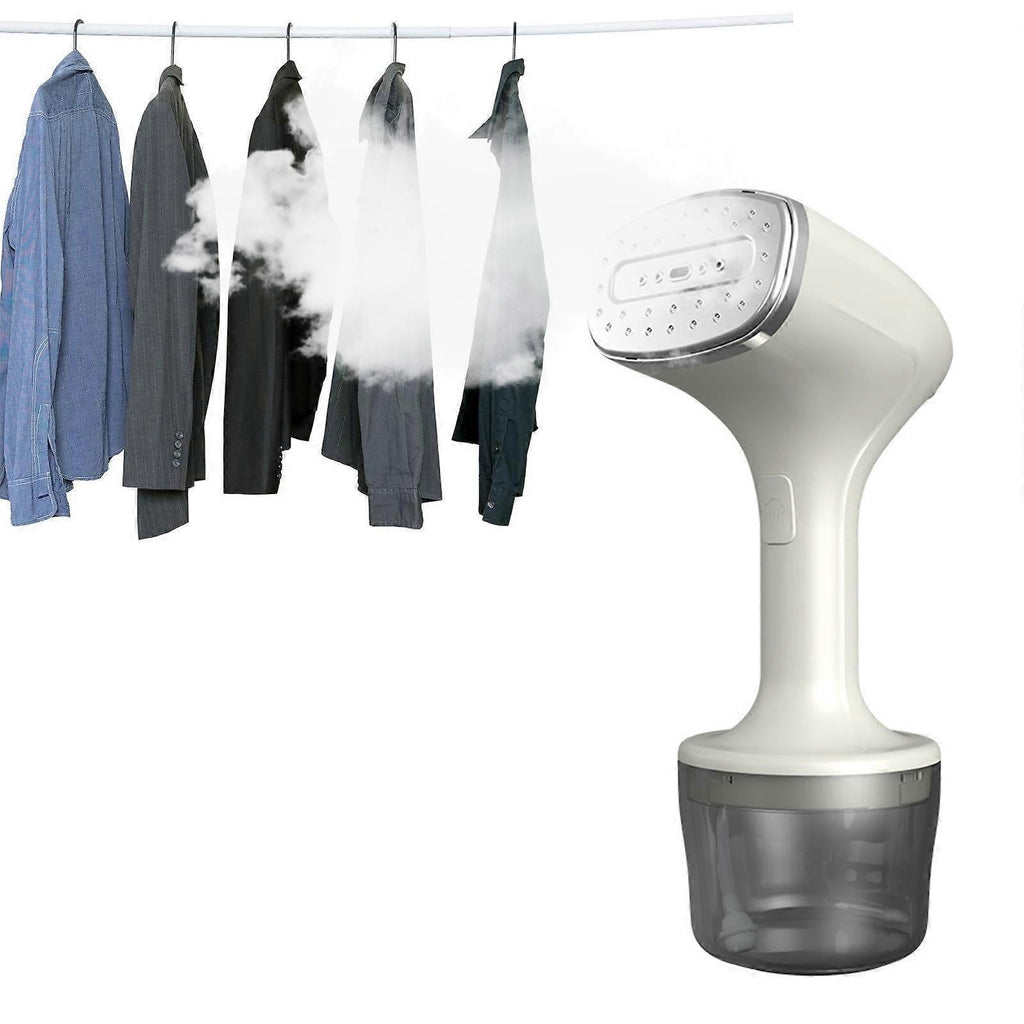 Stainless Steel Handheld Fabric Steamer Portable Travel Clothes Steamer White
