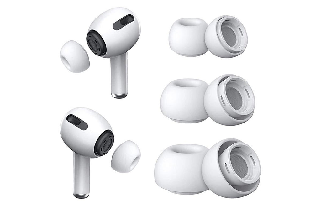 Replacement Ear Tips for AirPods Pro Memory Foam Ear Buds Anti-Slip Eartips with Portable Storage Box -Gray