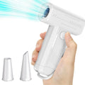 Electric Air Duster 2-in-1 130000RPM Mini Blower LED Camping Car White