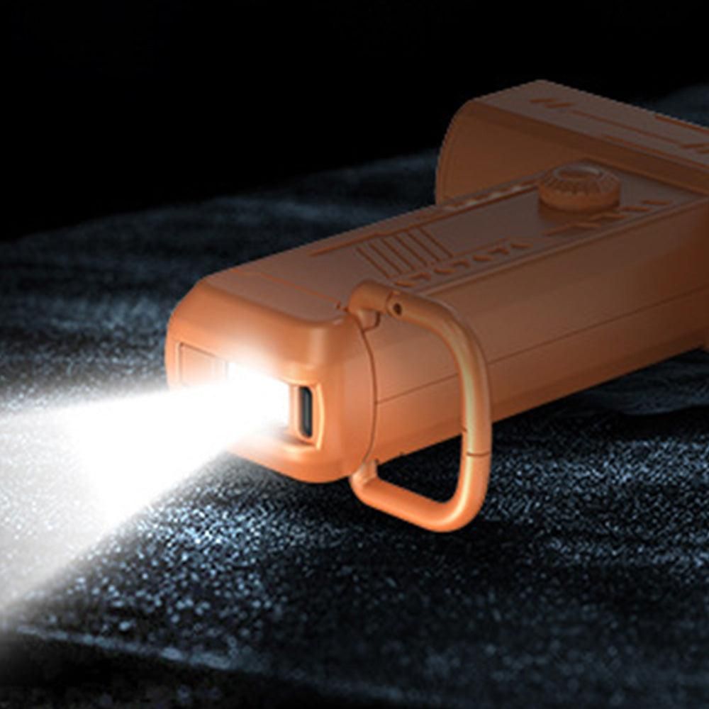 Electric Air Duster 2-in-1 130000RPM Mini Blower LED Camping Car Orange
