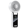 Handheld Foldable High-Speed Fan - Portable for Travel Outdoor Home and Office Off White