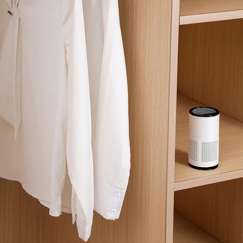 Portable Negative Ion Air Purifier Ioniser Car Home Bedroom Office White